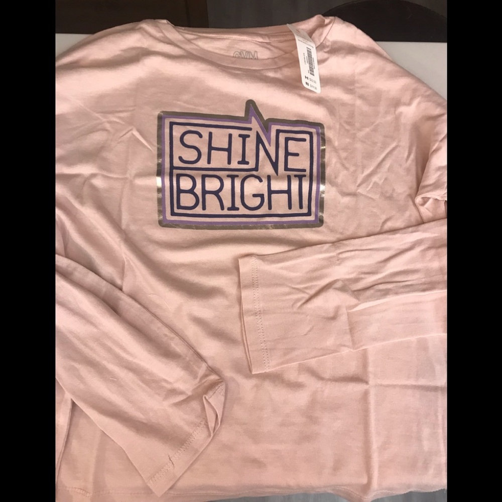 GYMBOREE “SHINE BRIGHT” LONG SLEEVE MEDIUM TEE NEW
